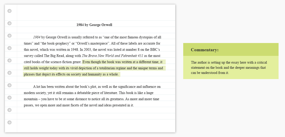 how to write a critical analysis thesis statement