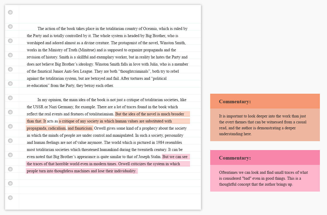 critical analytical essay outline