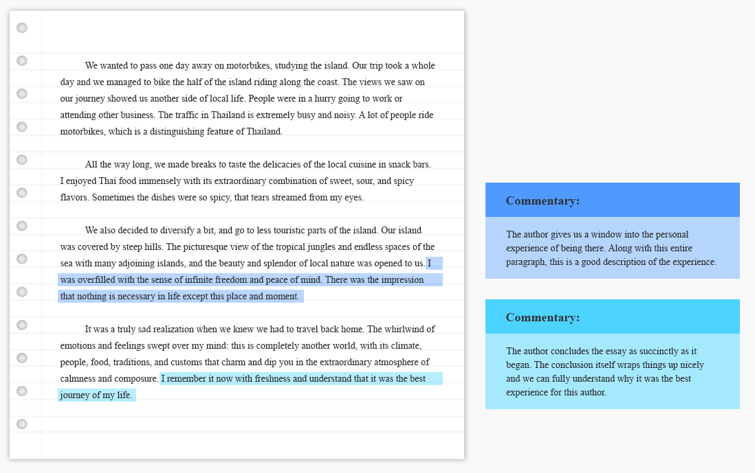 informal essays examples