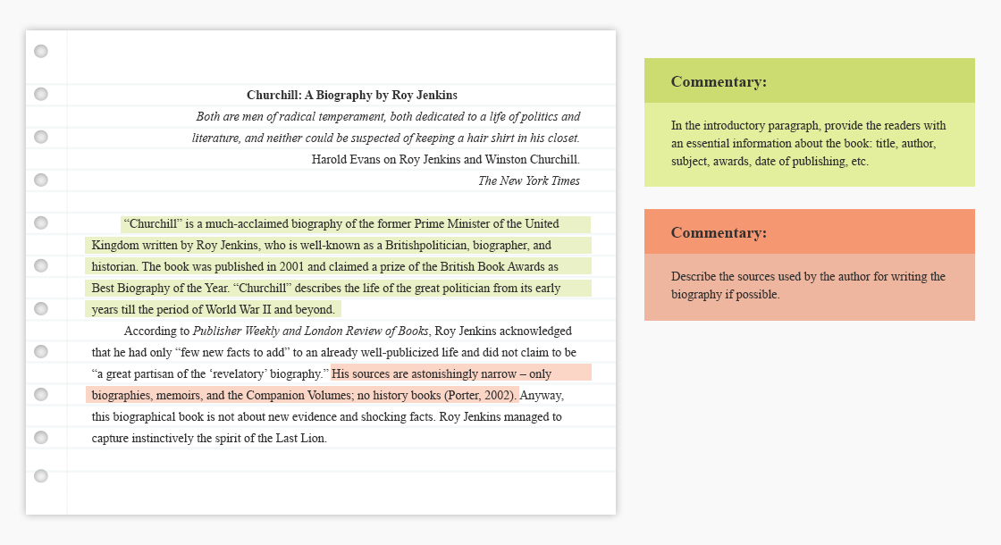 How To Write A Book Review On A Biography
