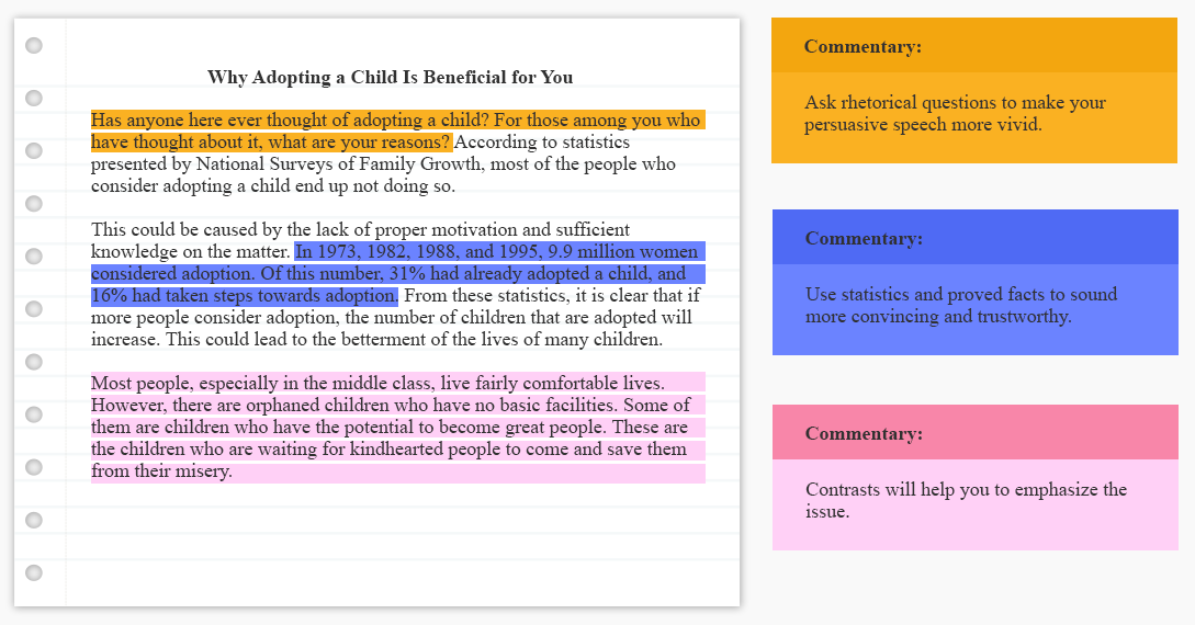 activity 1b persuasive speech writing