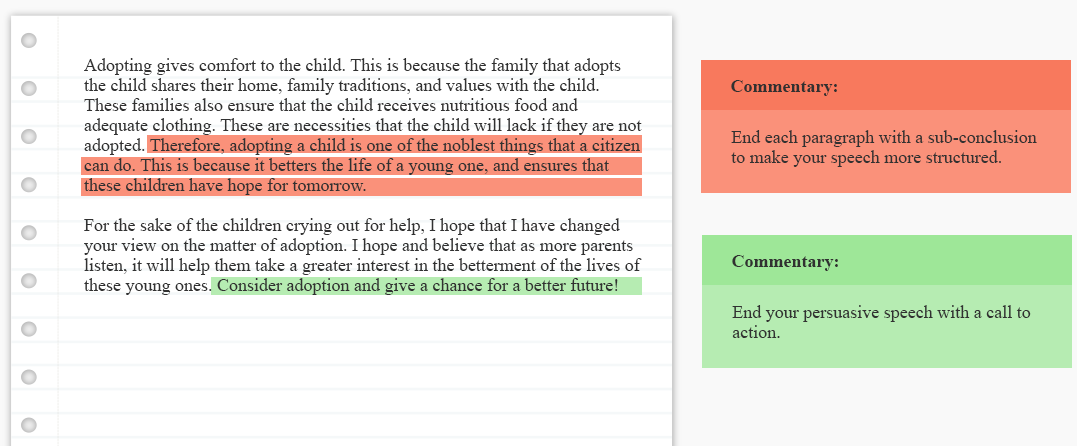 how to conclude a persuasive speech