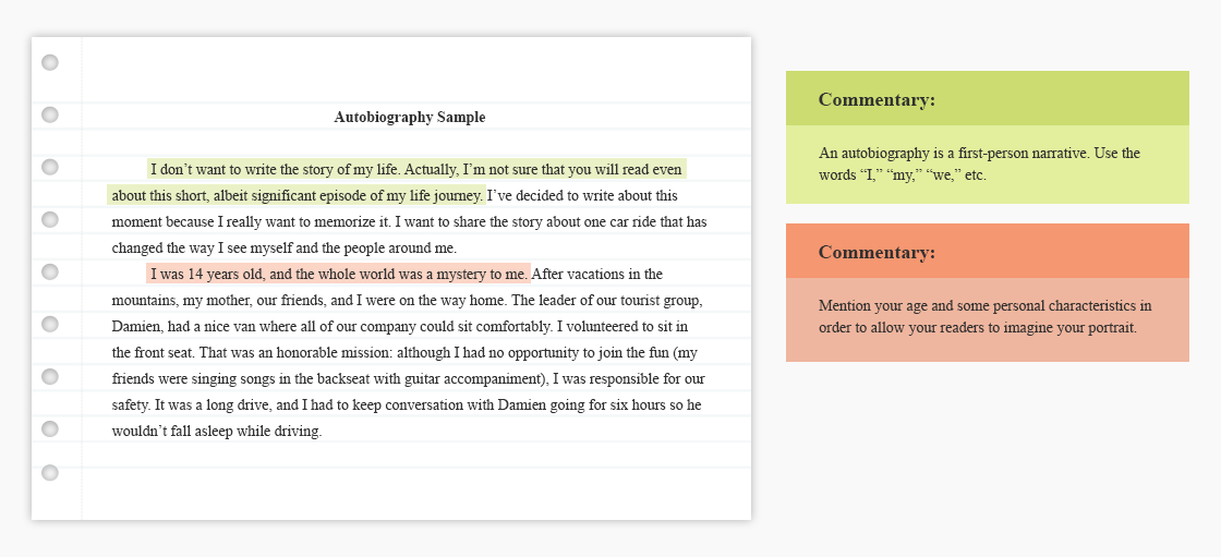 How To Write An Autobiography Structure Tips And Example Analyzed