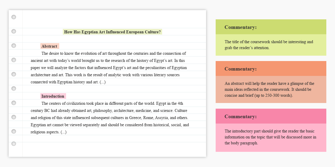 related coursework adalah